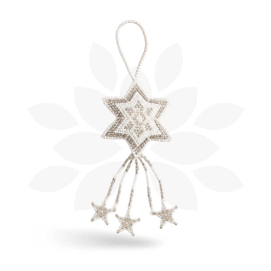 Star Seed Bead Handmade Ornament - Guatemala