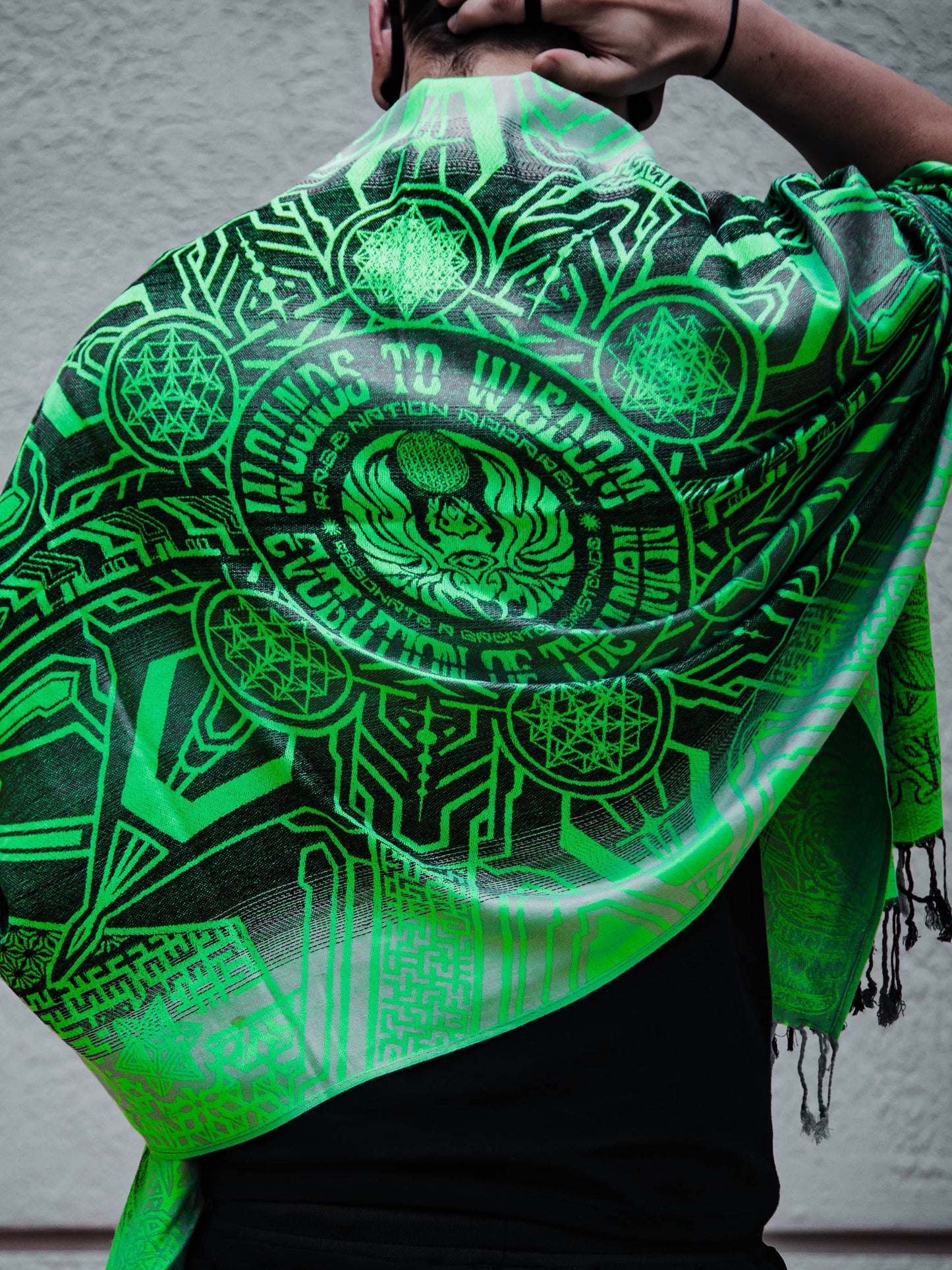WOUNDS TO WISDOM ✦  UV Gradient Festival Shawl