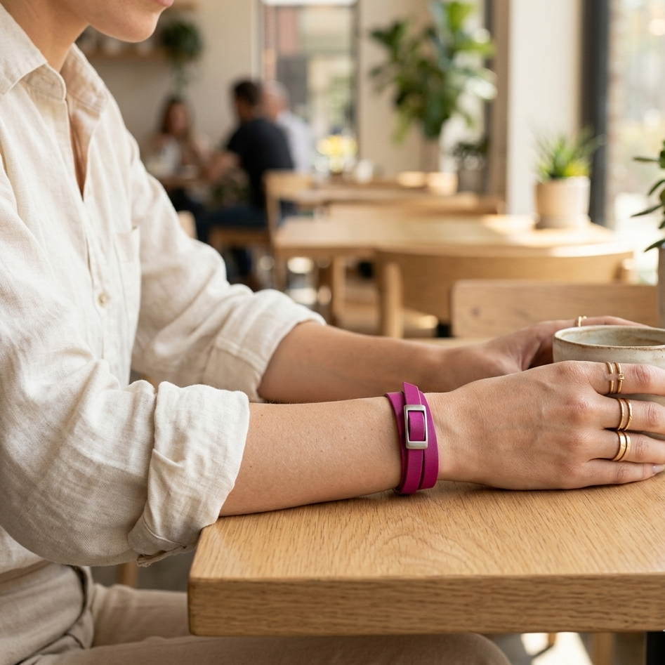 Genuine Leather Wrap Bracelet – Handmade in Thailand